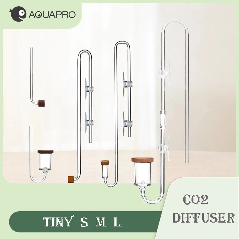 Aquarium CO2 Diffuser – Mini Bubble Counter for Fish Tank, Sprayer Equipment & Terrarium Marine Tools Accessory