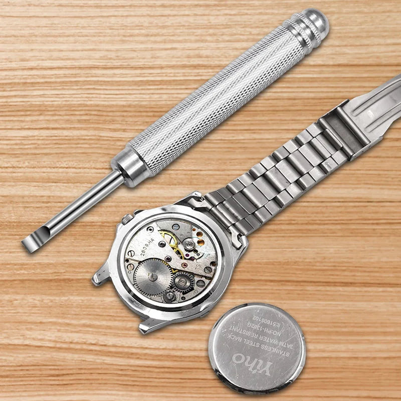 Watch Back Case Opener Knife – Metal Pry Tool for Battery Change & Watch Repair