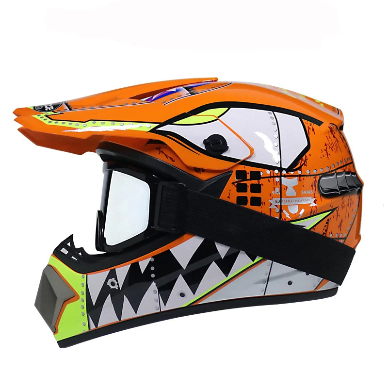 Children's Off-Road Motorcycle Helmet - Bike Downhill AM DH Cross & Motocross Capacete Casco for Kids