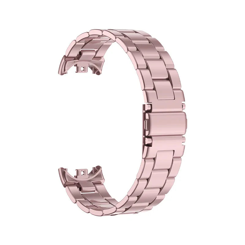 Metal Watch Strap for Xiaomi Mi Band 9/8 — Stainless Steel Smart Band Wristband with Folding Clasp