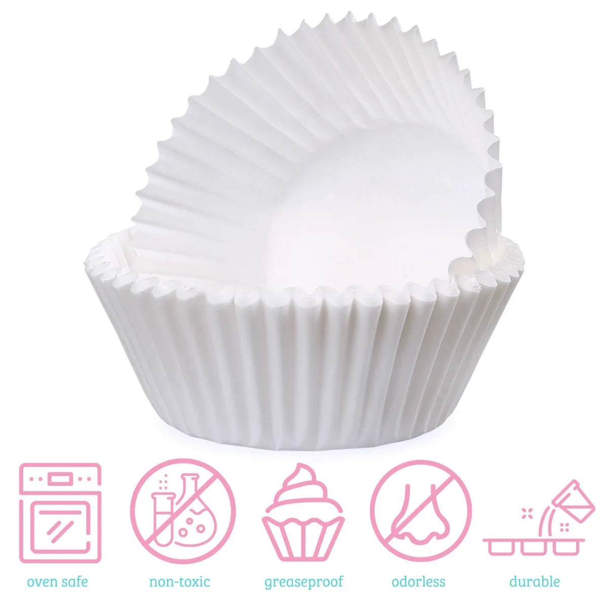 100/300PCS Paper Cupcake Liners for Muffins, Desserts, Chocolate Cups & Baking Molds