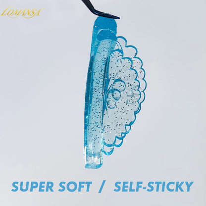 Lomansa 5 Pairs C Curl Silicone Eyelash Perm Pads – Sticky Lifting Rods & 3D Eyelash Curler Accessories Makeup Tools