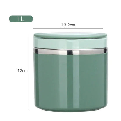 Food Thermal Jar - 630/1000ml Insulated Soup Cup, Stainless Steel Lunch Box Thermos to Keep Food Hot for School Children