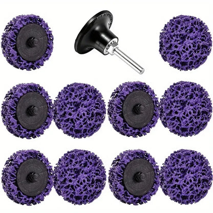 10/21pcs 2-Inch Polishing Strip Disc Set - Surface Cleaning, Paint Removal & Grinding Wheel Kit with Holder