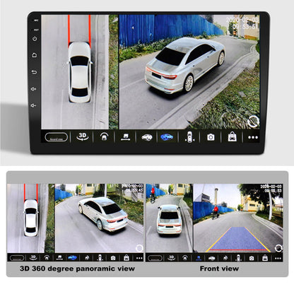 360 Vehicle Camera System – Panoramic Surround View with 1080P AHD Right, Left, Front, and Rear Cameras, Night Vision, Compatible with Android Auto Radio