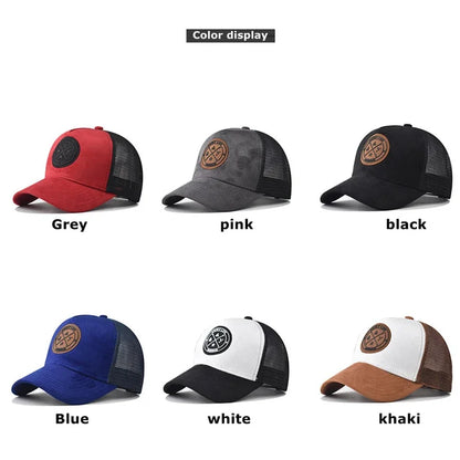 Summer Mesh Baseball Cap – ENJOY LIFE Letter Patch Snapback Hat for Men & Women, Breathable Unisex Hip Hop Trucker Cap