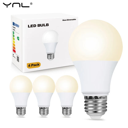 E27 LED Light Bulbs - AC 220V SMD2835 3W–18W Energy Saving Indoor Lamps