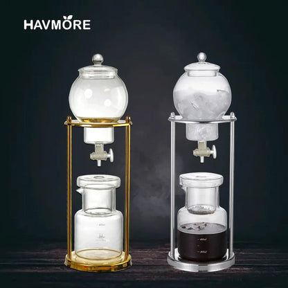 600ml Cold Brew Coffee Maker - Iced Coffee Drip Pot for Home Baristas and Espresso Accessories