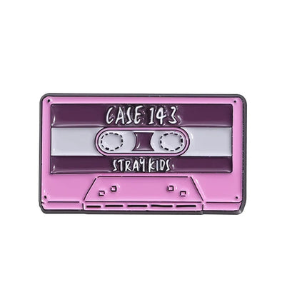 Magnetic Tape Music Series Metal Brooch – Versatile Clothing, Necklace & Badge Accessory with English Style