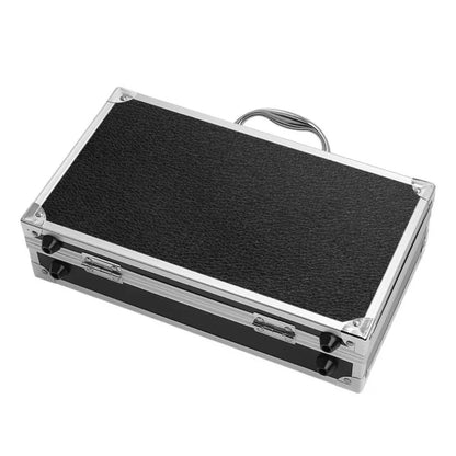 Aluminum Tool Box — Portable Storage Case with Sponge Lining, Handheld Impact-Resistant Toolbox 30x17x8cm