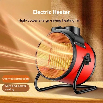 2000W Portable Electric Space Heater - Adjustable Thermostat, 2 Heat Settings, Fan Mode & Overheat and Tip-Over Protection