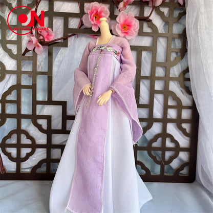1/6 Female Doll Hanfu Outfit – Ancient Traditional Dress for 12-Inch Action Figures, Cosplay Model Toy