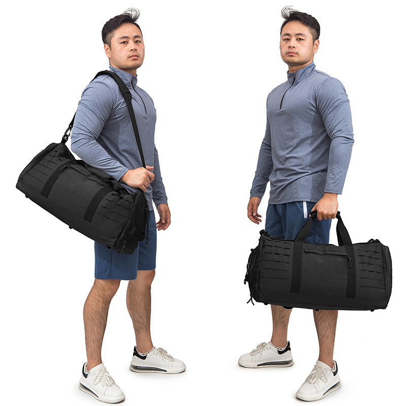 40L Tactical Sports & Gym Duffle Bag – Men’s Fitness, Travel, Basketball & Outdoor Weekender Bag with Shoe Compartment