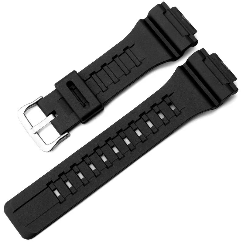 Silicone Resin Watchband for Casio Watches - 18mm Replacement Strap for AQ-S810W, W-735H, AE-1000W, SGW-300H, MRW-200H & Compatible Models