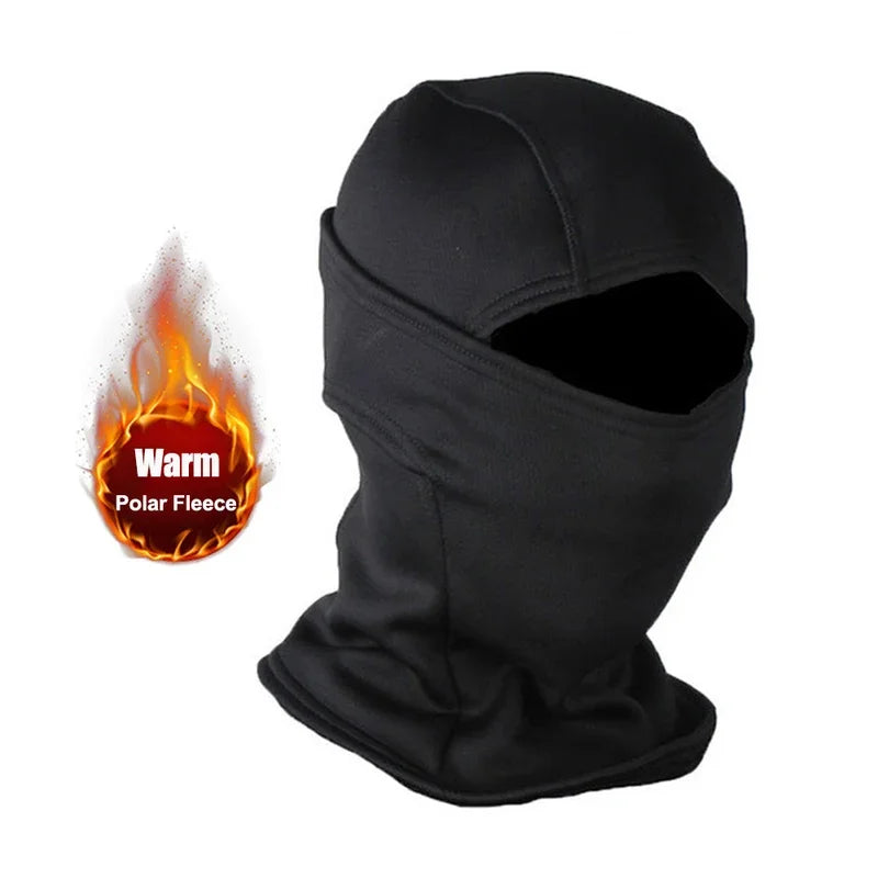 Winter Fleece Camouflage Balaclava – Warm Full Face Mask for Skiing, Cycling & Motorcycling, Cold-Proof Helmet Lining