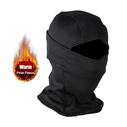 Winter Fleece Camouflage Balaclava – Warm Full Face Mask for Skiing, Cycling & Motorcycling, Cold-Proof Helmet Lining