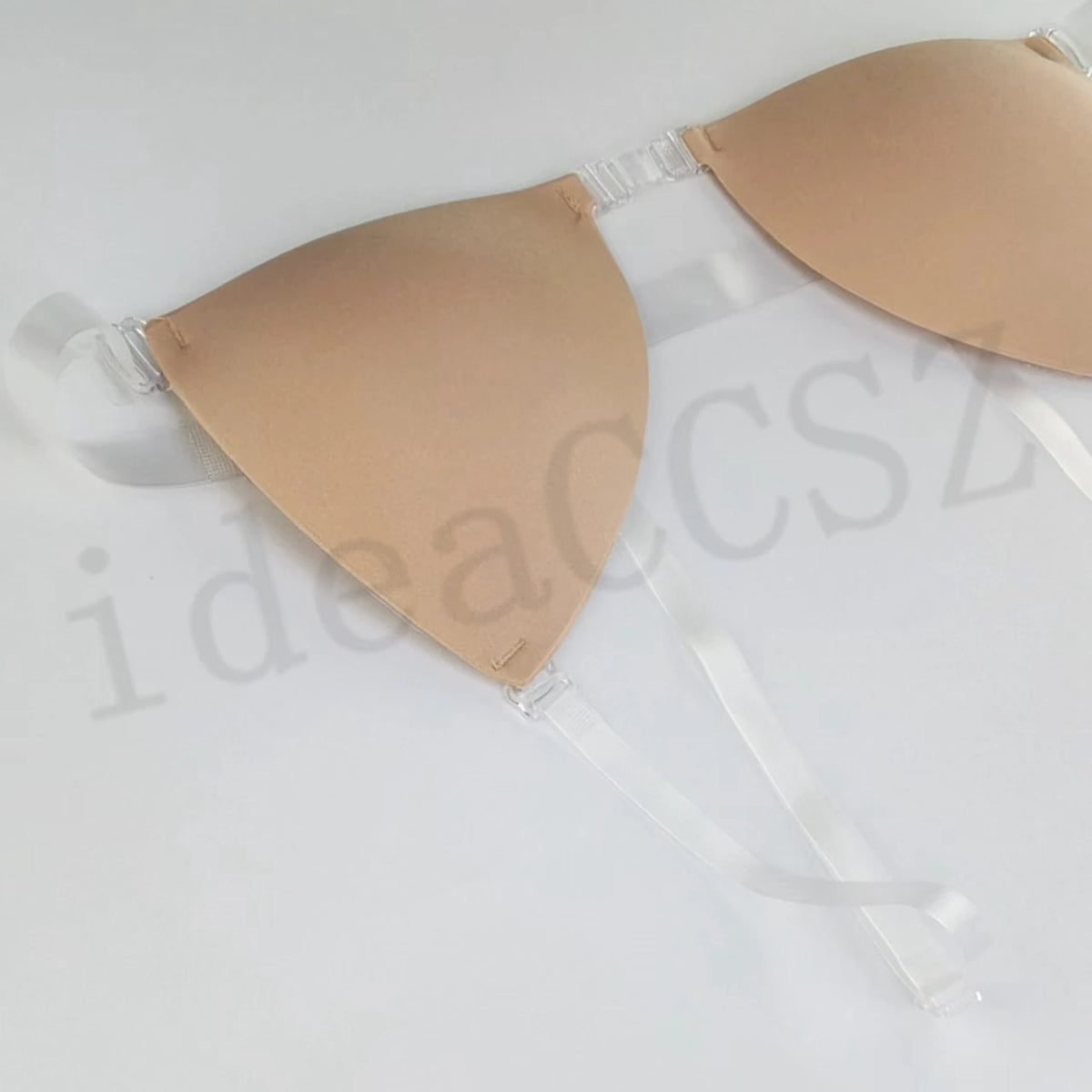Deep U-Plunge Sticky Bra - Invisible Adhesive Silicone Bra for Backless Wedding Dresses and Low-Cut Outfits