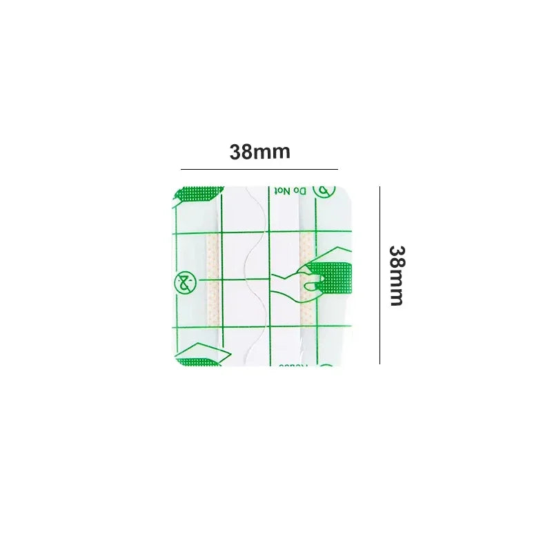 Transparent PU Square Bandages - 50PCS Waterproof Adhesive Protective Wound Stickers 38x38mm