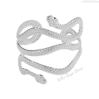Lacteo Geometric Twisted Upper Arm Cuff Bracelet – Adjustable Water Drop Bangle for Women