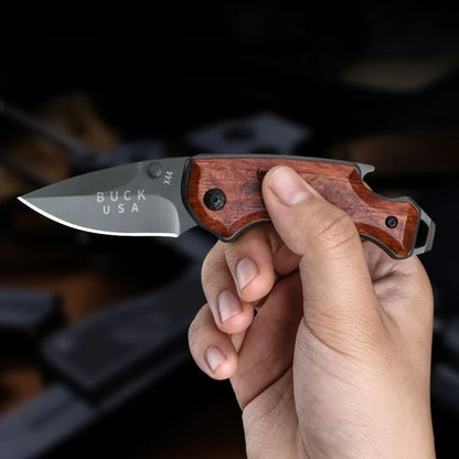 Portable Folding Knife - Outdoor and Household Use, Includes Fruit Knife and Pocket Knife for Easy Carry