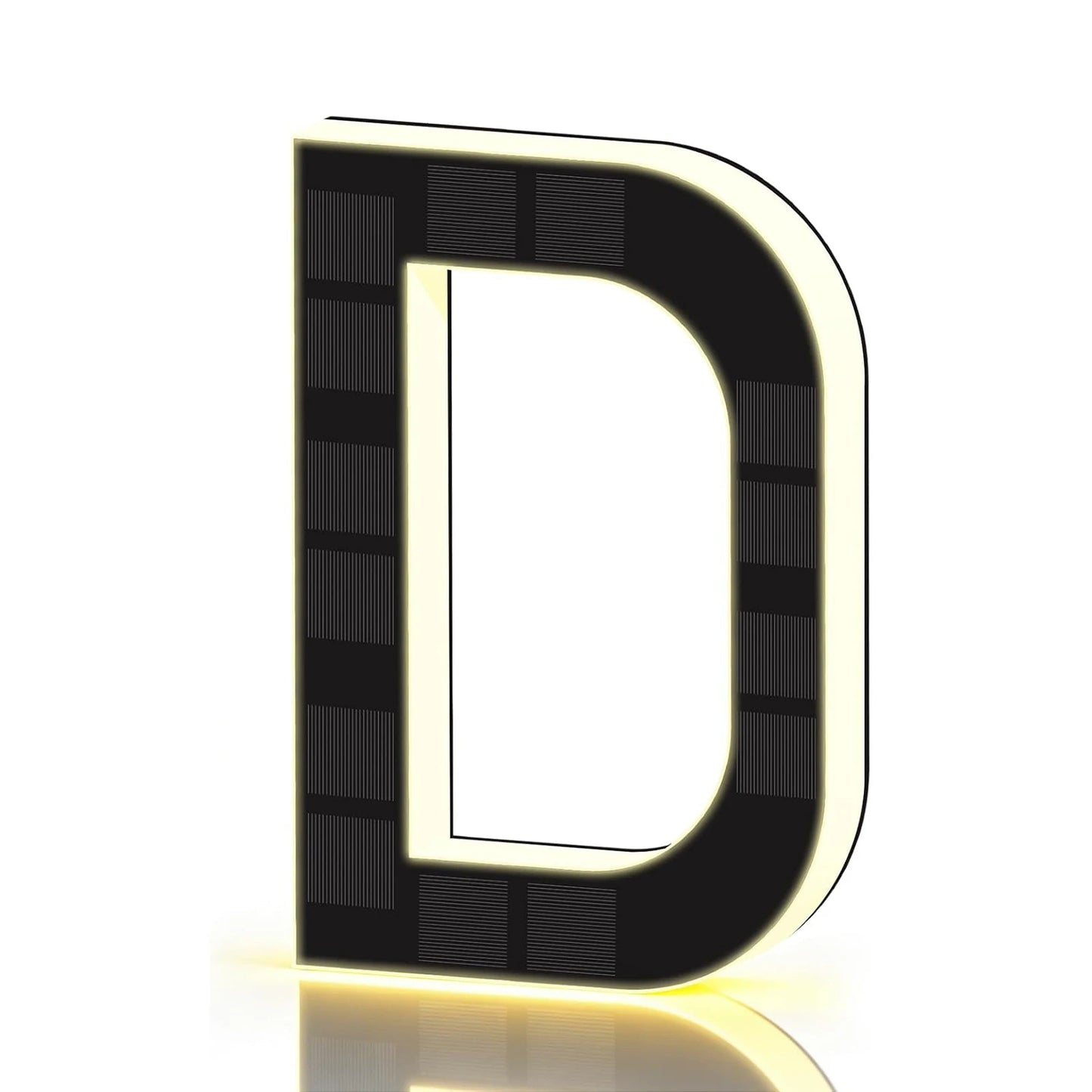 LED Solar House Numbers - IP65 Waterproof Personalized Illuminated Outdoor Address Sign for Home, Hotel & Bar 23/17/12CM