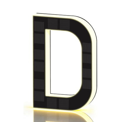 LED Solar House Numbers - IP65 Waterproof Personalized Illuminated Outdoor Address Sign for Home, Hotel & Bar 23/17/12CM