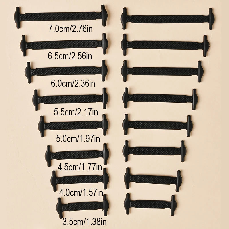 16pcs Silicone No Tie Shoelaces: Elastic Creative Lazy Laces in 12 Colors - Easy Rubber Lace Replacement