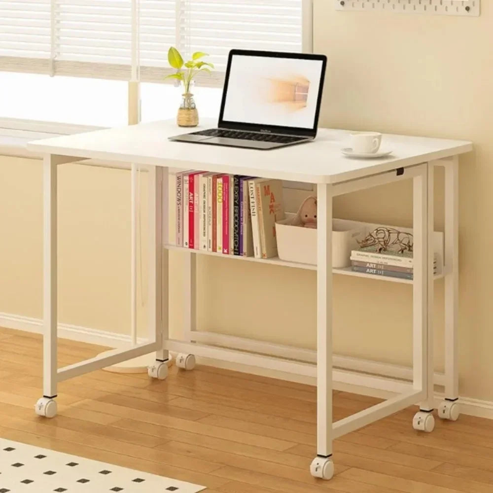 Foldable Computer Desk – Adjustable Laptop Desk for Home & Office, Space-Saving Multifunctional Folding Table