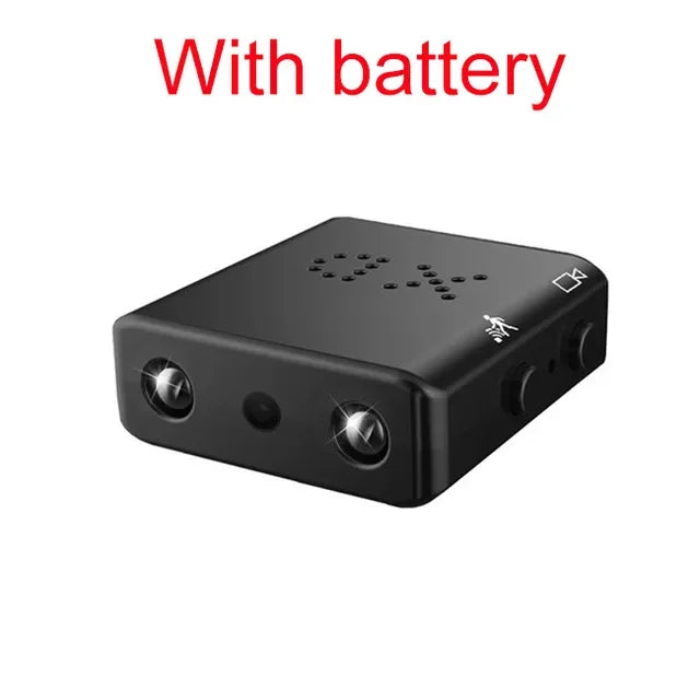 Mini Camera Full HD 1080P — Night Vision Home Security Camcorder with Motion Detection, Video & Voice Recording