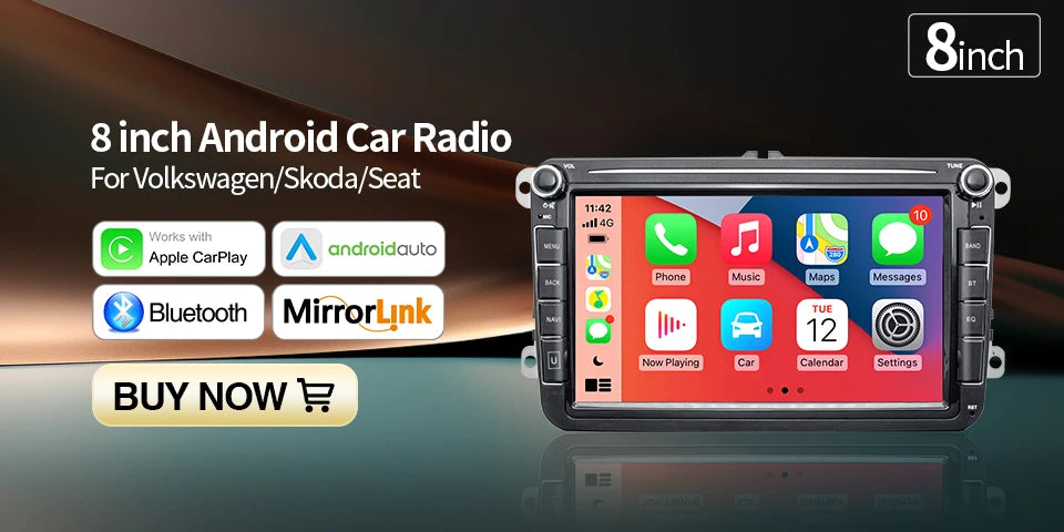 GRANDnavi Android 13 Car Radio GPS - 2Din Multimedia Player for VW, Skoda Octavia, Golf 5/6, Passat B6, Polo, Jetta