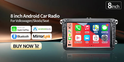 GRANDnavi Android 13 Car Radio GPS - 2Din Multimedia Player for VW, Skoda Octavia, Golf 5/6, Passat B6, Polo, Jetta