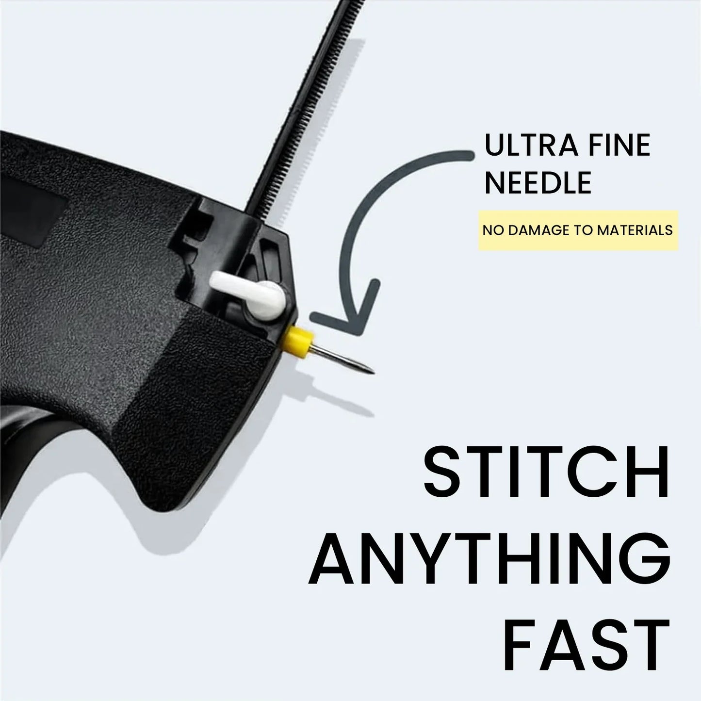 Clothing Fixer Mini Stitch Gun — Fine Stitch Tagging Tool for Sewing, Quilting & Hemming