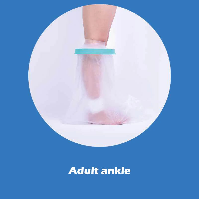Waterproof Shower Cover for Adults — Cast & Bandage Protector for Arm, Leg, Hand, Wound & Fracture