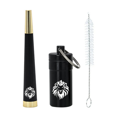 NEW Smoke Kit - Herb Pipe & Stash Jar with Customizable Patterns, Metal Pill Bottle, Portable Smoking Accessories & Clean Brush