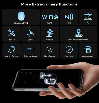 DOOGEE Blade GT Rugged Phone | 6.72'' FHD+, 120Hz LED Light, 12GB RAM, 256GB ROM, 5500mAh Battery, Android 14   2/2
