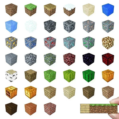 Magnetic Building Blocks Set – Mine World Cube Magnet, STEM Toy for Kids 3+, DIY Model, Best Montessori Sensory Gift