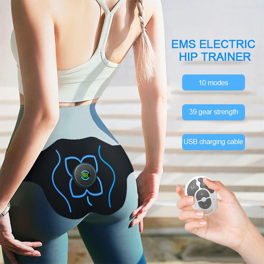 39 Gears EMS Hip Muscle Stimulator – Electric Butt Trainer & Lifting Massage Machine