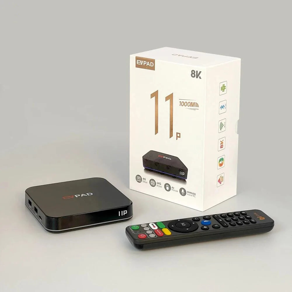 [Genuine] Evpad 11P 2025 Android TV Box – 4G/64G Set Top Box, Popular in Korea, Japan, USA, Singapore & More