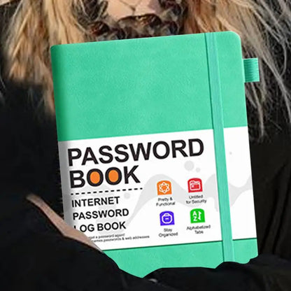 Password Keeper Book with Alphabetical Tabs – Internet & Computer Address Log Notebook for Account Management