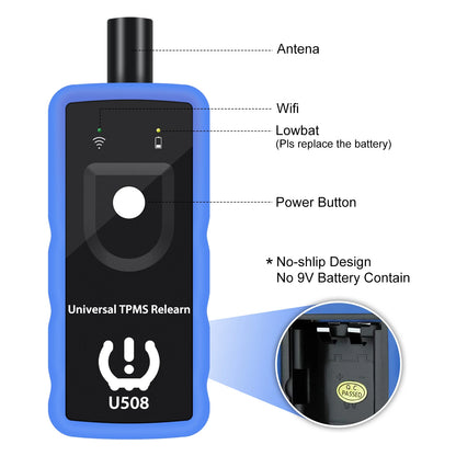 Universal Car TPMS Reset Tool - Tire Pressure Monitor Sensor System Relearn Tool U508 for Ford, Opel, BMW, Jeep, GMC, Chevrolet