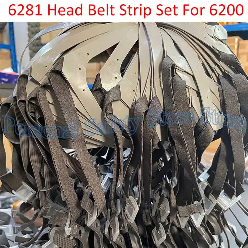 6281 Head Belt Strip Set for 6200 Dust Mask – Replacement Accessories for 3M 6200 Half-Face Gas Respirator