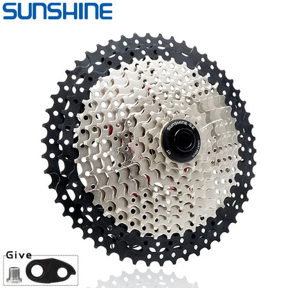 SUNSHINE Bicycle Cassette 8-12 Speed Freewheel - 32T to 52T Sprocket for Shimano/SRAM HG Flywheel