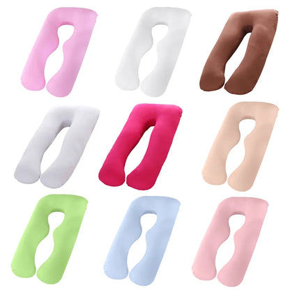 Pure Cotton U-Shaped Maternity Pillow Case – Pregnancy Pillow Cover for Women