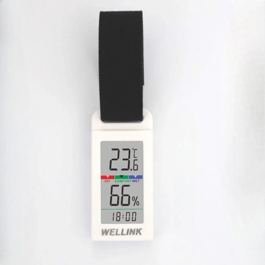 Mini LCD Thermometer & Hygrometer - Portable Temperature & Humidity Meter for Camping, Hiking, Vehicle & Indoor Use