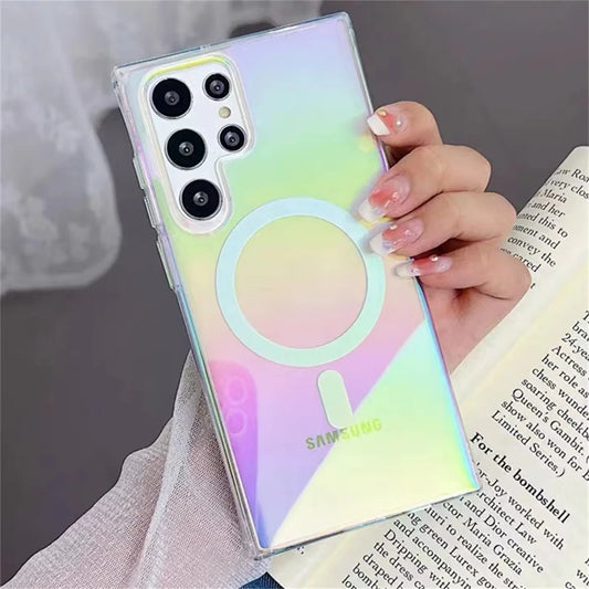 Gradient Rainbow Magnetic MagSafe Case for Samsung Galaxy S26/S25/S24/S23/S22/S21 Series & A56/A55/A54