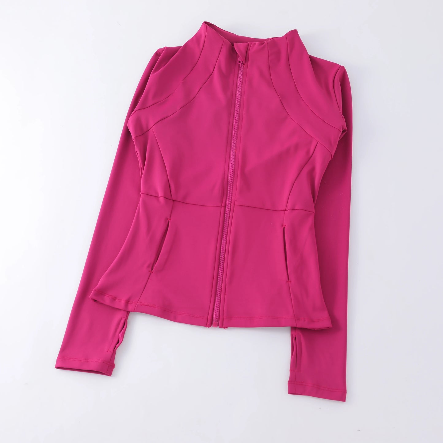 Women’s Sports Windbreaker Jacket — Long Sleeve Workout Top, Running Sweatshirt, Yoga Activewear