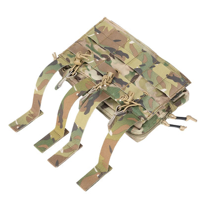 Tactical MOLLE Triple Magazine Pouch – Open-Top Universal Cartridge Holder & Accessories Bag