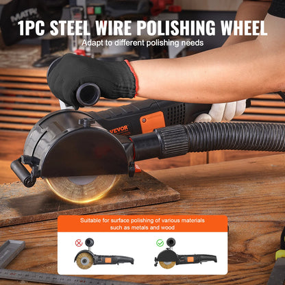 VEVOR Burnishing Polishing Machine – 6-Speed Electric Surface Conditioning Tool for Wood & Metal