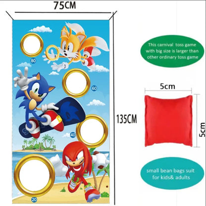Sonic The Hedgehog Bean Bag Game – Kids Party Decoration & Birthday Gift