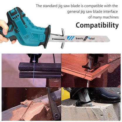 48Pcs T-Shank Jigsaw Blade Set – High Carbon Steel Multi-Purpose Jig Saw Blades for Wood, Plastic & Metal Cutting Compatible with DEWALT, Bosch & Metabo